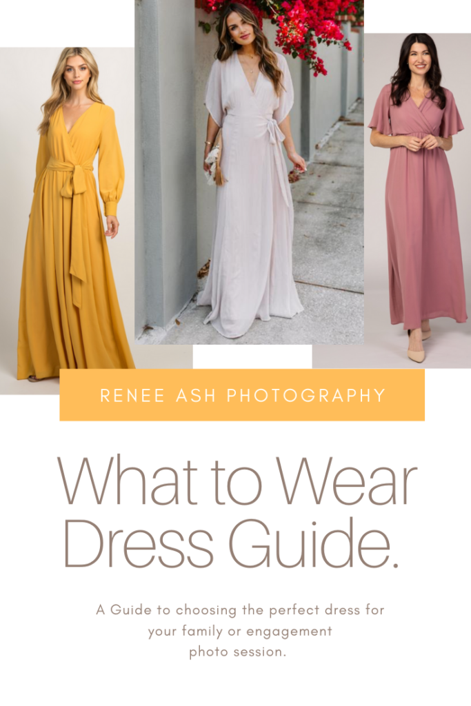 What to wear dress guide. A guide to choosing the perfect dress for your family or engagement photo shoot this summer. By Renee Ash Photography,  Family and Wedding photographer Sussex County New Jersey Photographers