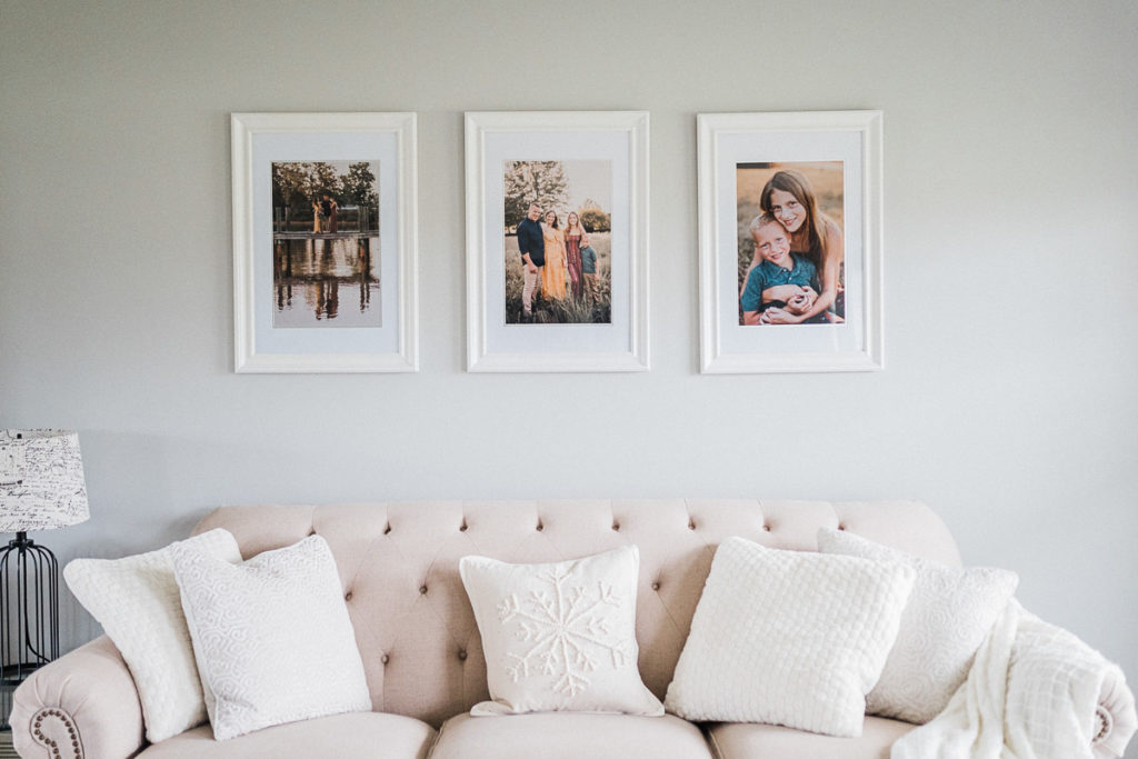 Framed wall gallery by Renee Ash Photography Sussex County New Jersey Family photographers