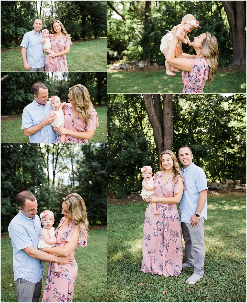 Summer first birthday girl pictures at warwick town park in warwick new york with renee ash photography.