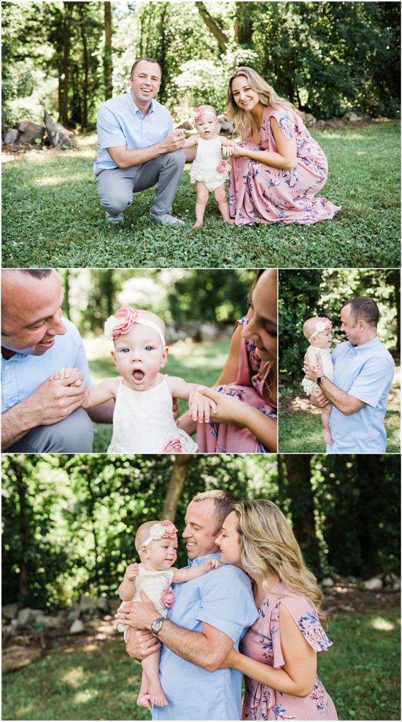 Summer first birthday girl pictures in warwick new york with renee ash photography