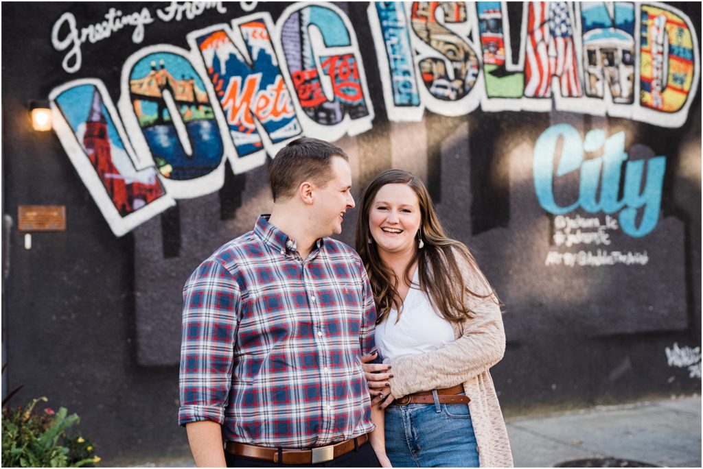 Engagement pictures at Jackson's in Long Island City. NYC engagement by Renee Ash Photography NJ wedding photographers