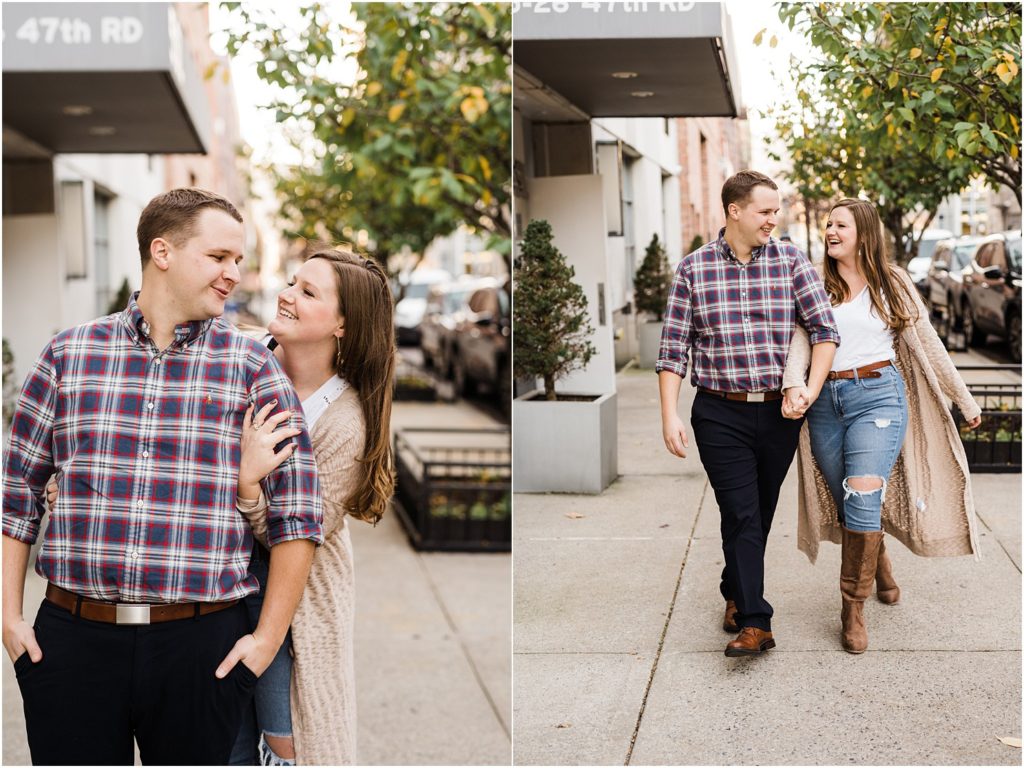 Engagement pictures in Queens NY. NYC engagement by Renee Ash Photography NJ wedding photographers