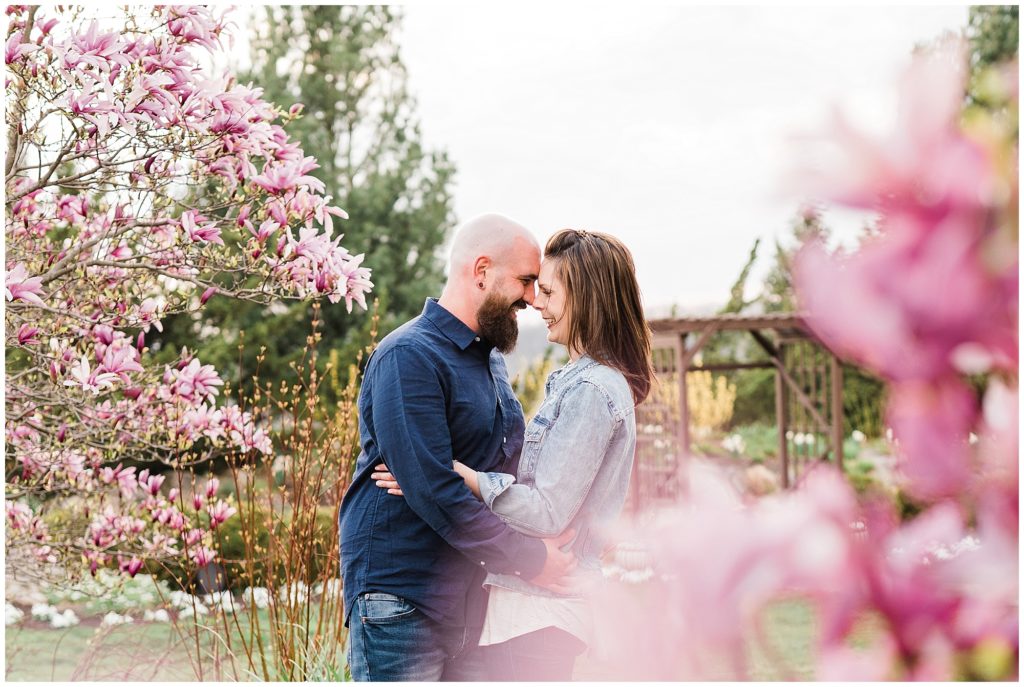 Spring engagement session at Crystal Springs Resort NJ wedding photographers. By Renee Ash Photography