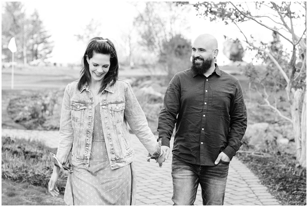 Spring engagement photos at Crystal Springs Resort NJ wedding photographers. By Renee Ash Photography