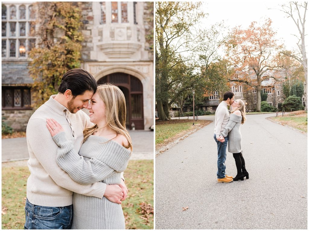 October engagement session in new jersey Skylands Manor. Renee Ash Photography
