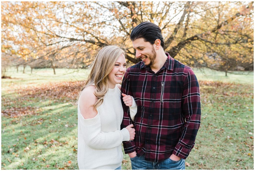 casual fall skylands manor engagement session. Renee Ash Photography