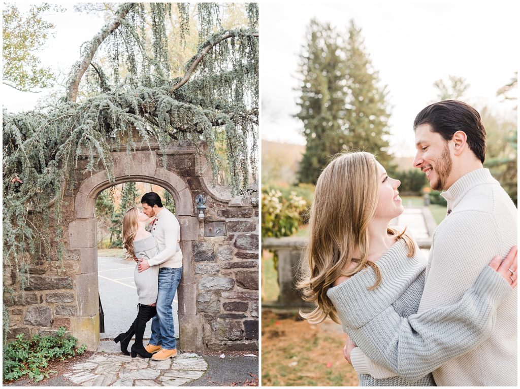 November engagement session in new jersey botanical gardens. Renee Ash Photography