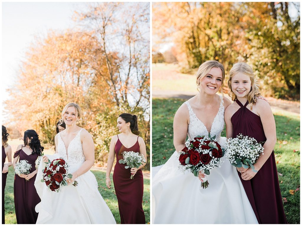 fall wedding at the Picatinny Club wedding by Renee Ash Photography Sussex County NJ wedding photographer 