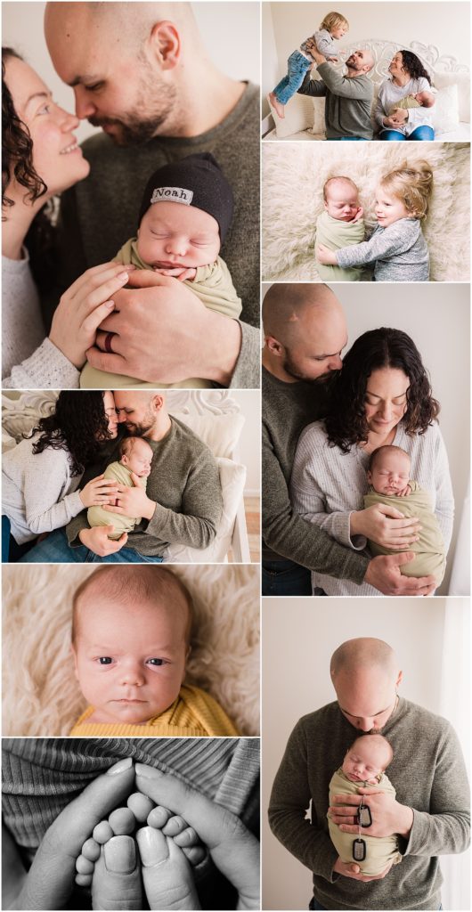 NaturaL Newborn Photos Military dad newborn pictures. Sussex County New Jersey Photographer 
