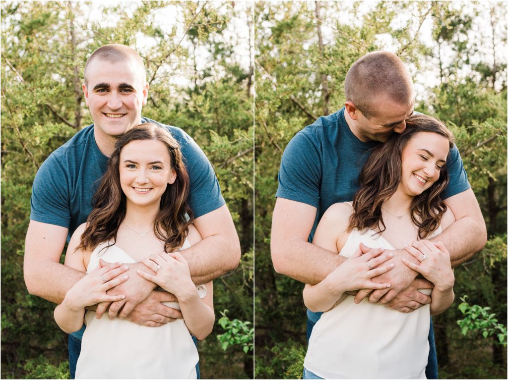 Sussex County NJ engagement photographer. hiking in New Jersey. Outdoorsy couples photo session. by Renee Ash Photography