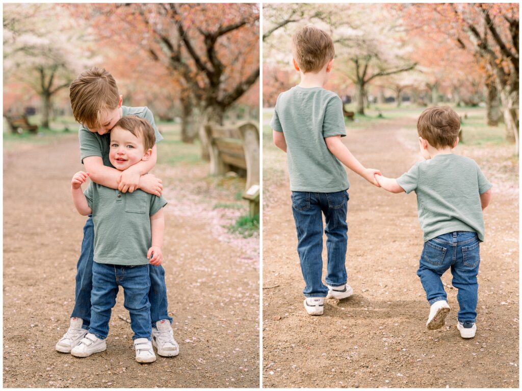 cherry blossom family pictures in NJ 