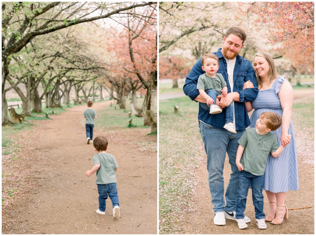 cherry blossom family pictures in NJ 