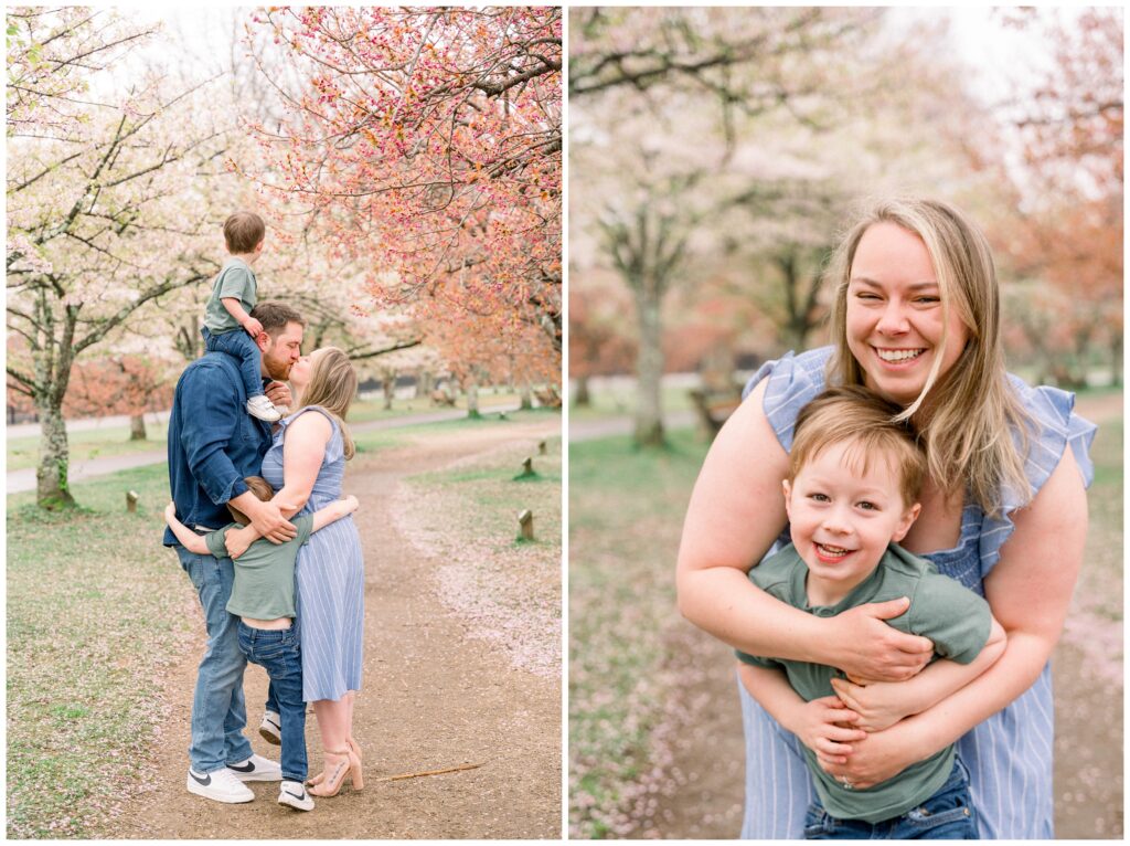 NJ Spring Family Pictures at Horseshoe Lake Park - Renee Ash Photography 