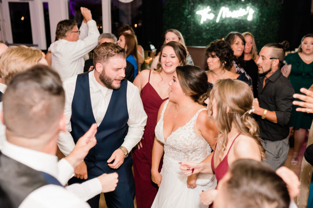 Skyview golf club. Bride and Groom dancing the night away in Sparta NJ. New Jersey Wedding Photographer. 
