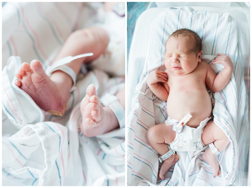 professional hospital photos for a new baby in morristown NJ Renee Ash Photography