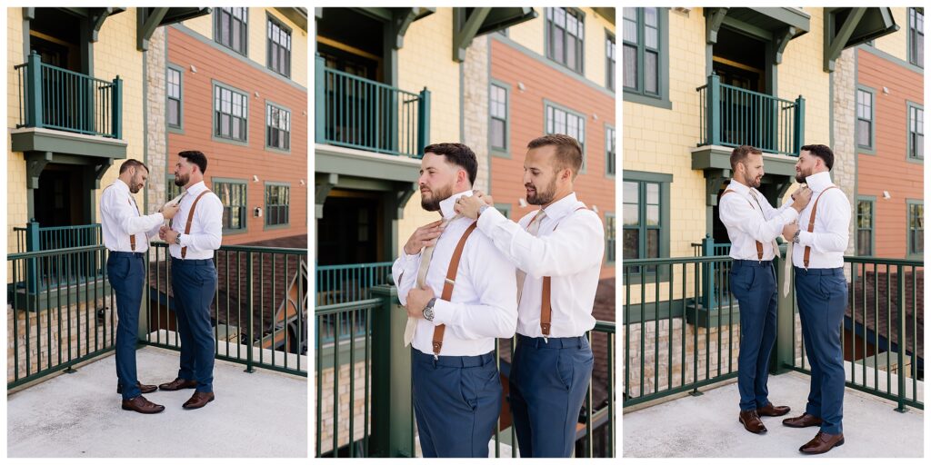 Mountain Creek Red Tail Lodge Wedding - Grooms Suite and Getting ready space in the Appalachian hotel