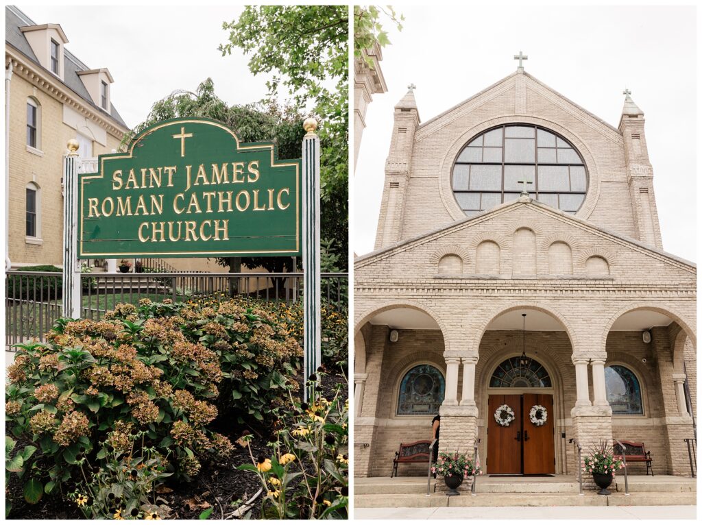 Saint James Roman Catholic Church wedding photographer