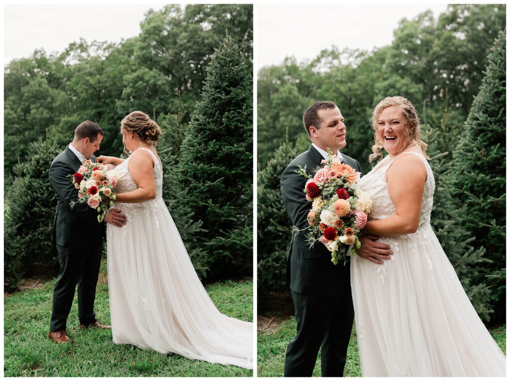 Emmerich Tree Farm wedding true to color Hudson Valley Wedding Photographer 