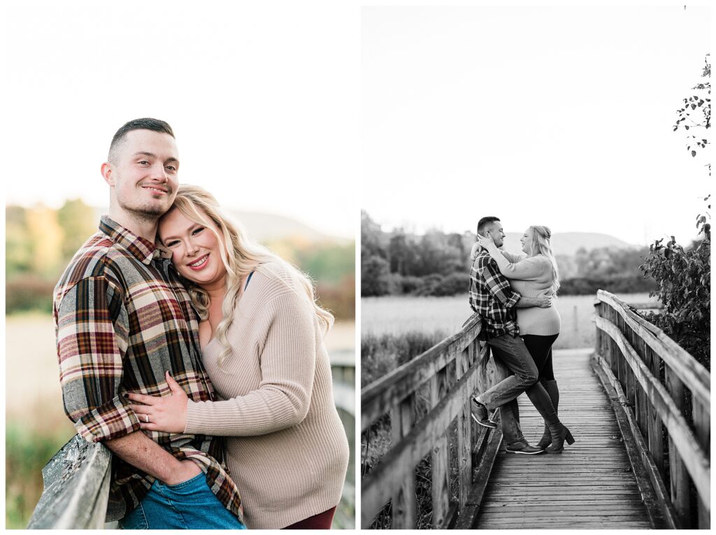 Appalachian Trail boardwalk Vernon  NJ engagement photographer - Renee Ash Photography