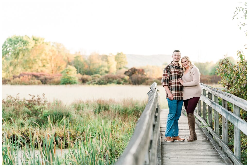 Appalachian Trail boardwalk Vernon  NJ engagement photographer - Renee Ash Photography