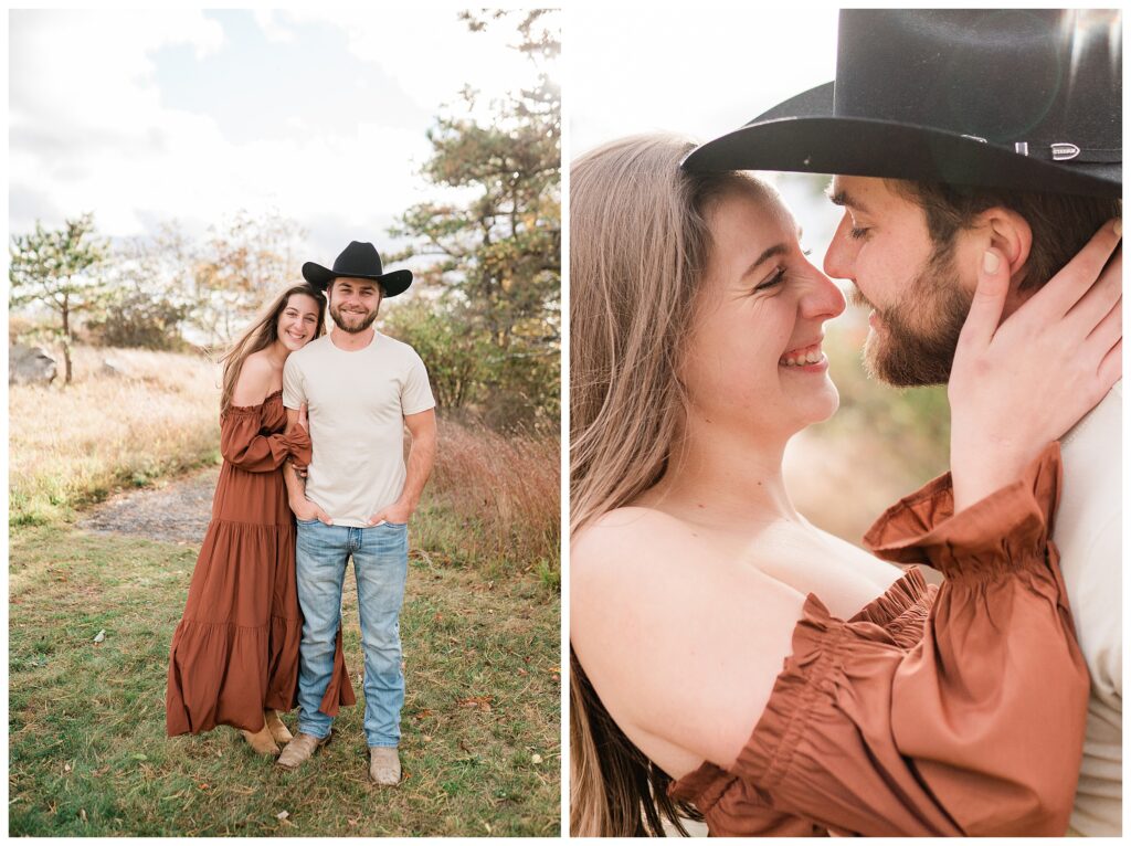 Mountain Top Engagement Photos at High Pint State Park New Jersey