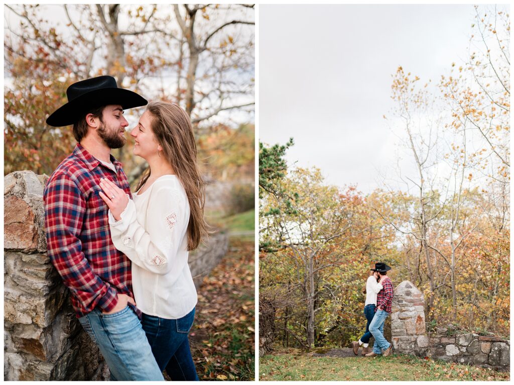 Mountain Top Engagement Photos at High Pint State Park New Jersey