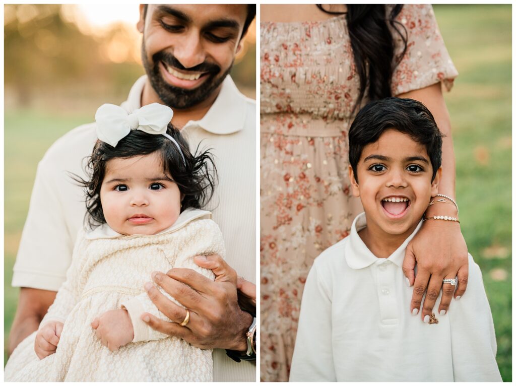 Morristown Family Photos at Sunset at Natirar Park 