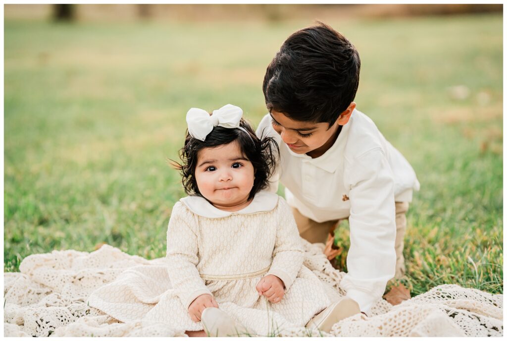 Morristown Family Photos at Sunset at Natirar Park 