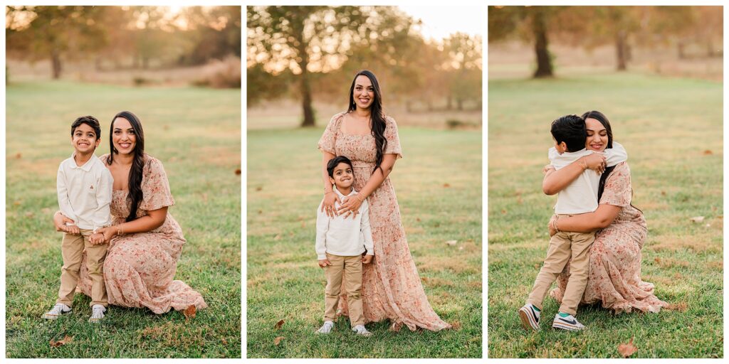 Morristown Family Photos at Sunset at Natirar Park 