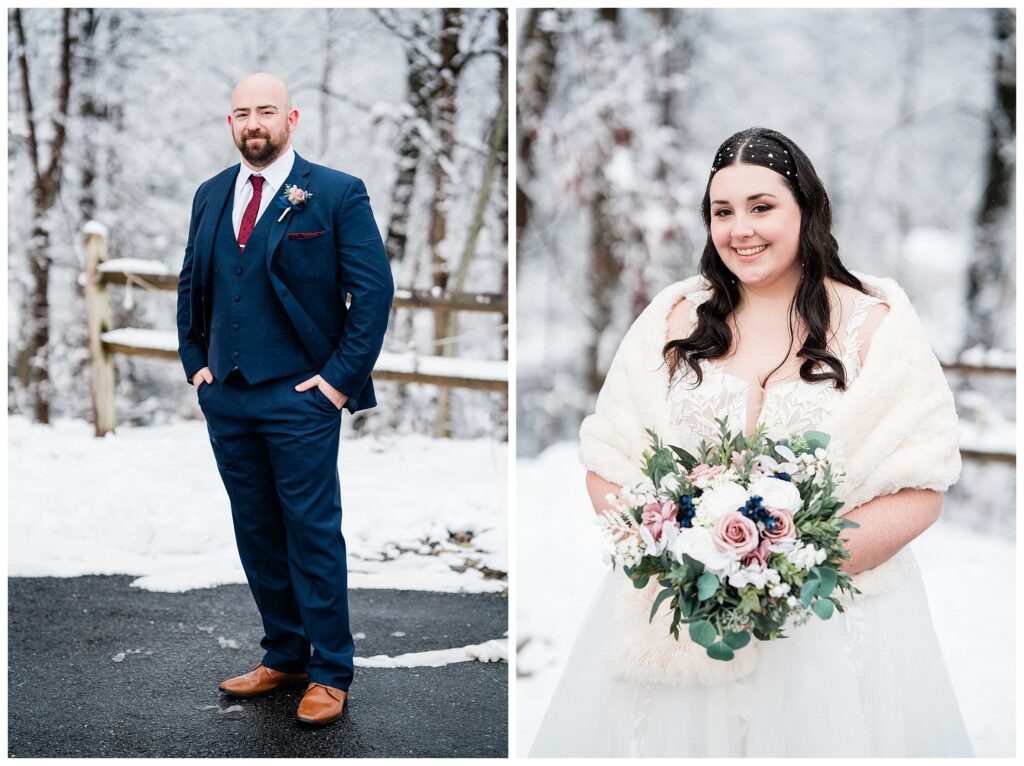 Rock Island Lake Club Snow wedding in Sparta New Jersey 