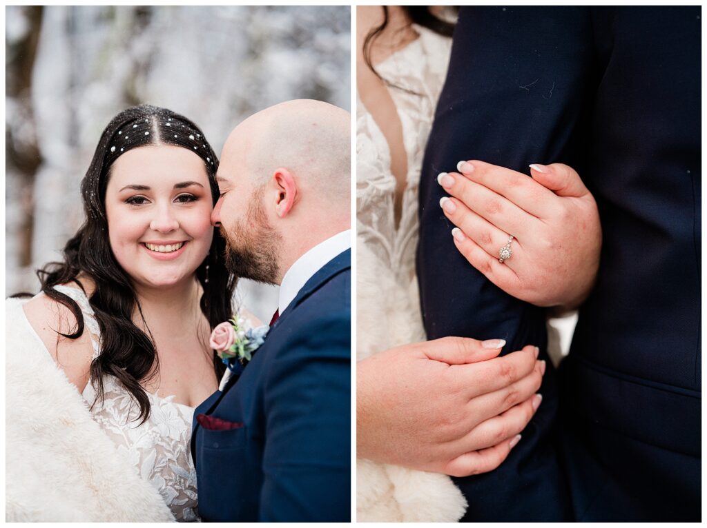 Rock Island Lake Club Snow wedding in Sparta New Jersey 