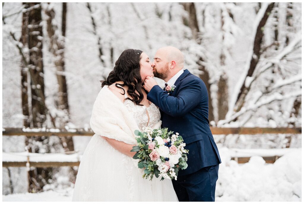 Rock Island Lake Club Snow wedding in Sparta New Jersey 