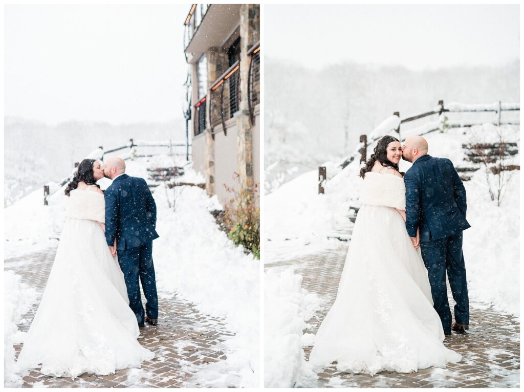 Winter wedding in Sussex county New Jersey 