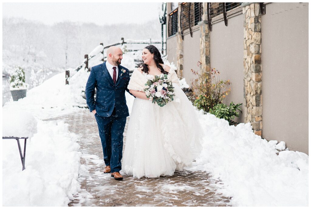 Winter wedding in New Jersey 