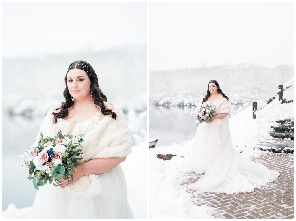 Rock Island Lake Club Winter Wedding Photographer