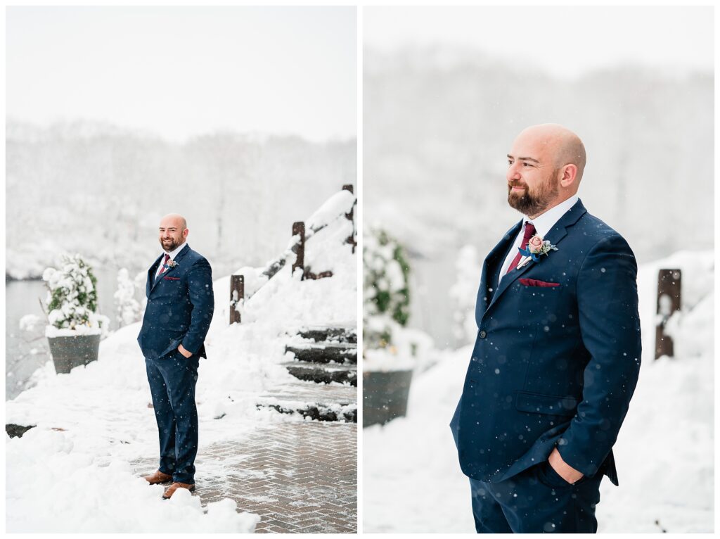 Rock Island Lake Club Winter Wedding Photographer