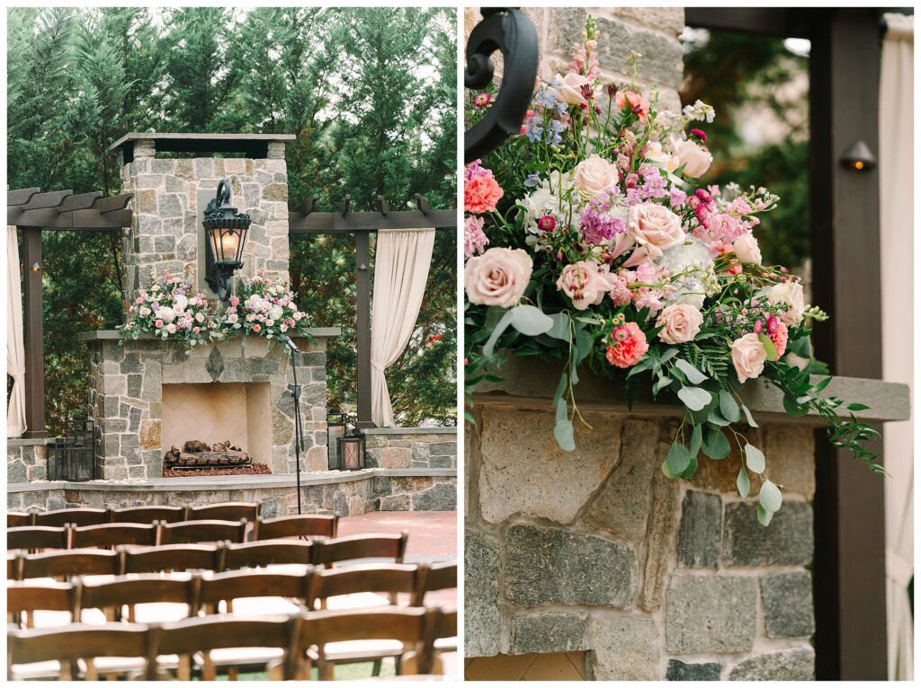 ceremony bubble exit David's Country Inn wedding photographer. NJ Garden Wedding Ceremony Venue Renee Ash Photography