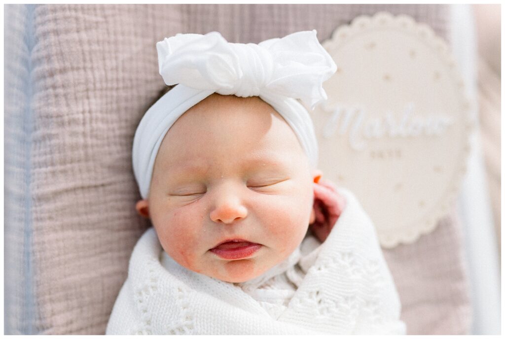 Fresh 48 newborn photography session at Morristown Medical Center in New Jersey