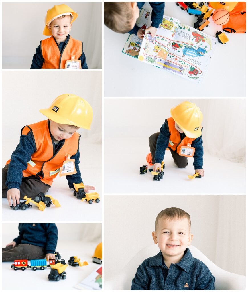 Sussex County New  jersey personality portrait photographer for children. Birthday photo theme idea. My favorite things. 