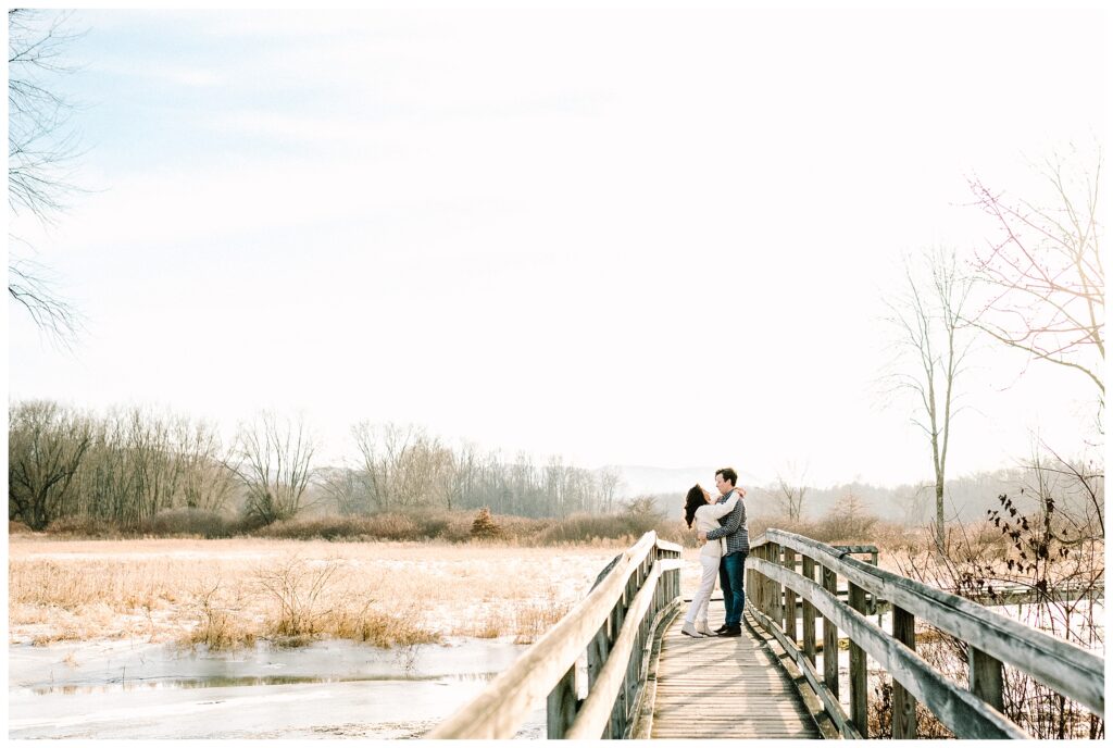 Winter Engagement Session in sussex county new jersey
