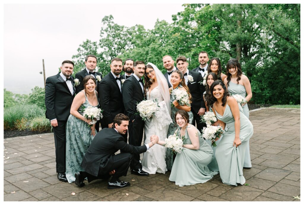 Wedding Party Portraits at Wedding at Mountain Creek Resort Venue Photographer Renee Ash Photography