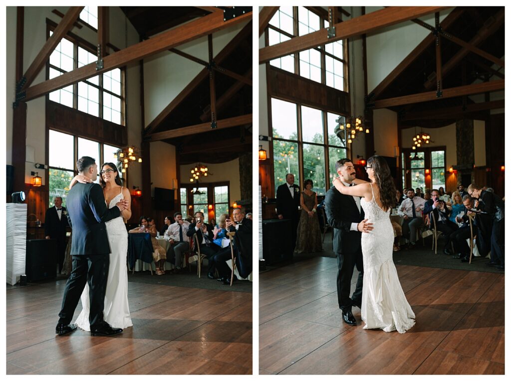 Elevated Rustic Mountain Lodge Wedding Reception Space at Mountain Creek Resort Venue Photographer Renee Ash Photography