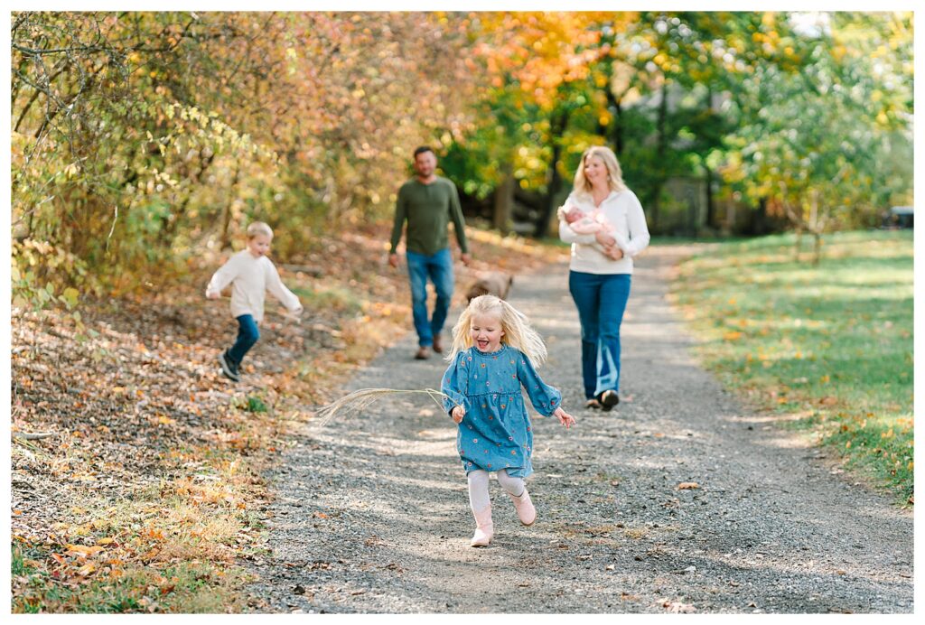 Fall Family photos at home in your own backyard. NJ family photography in home