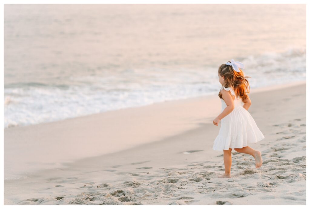 New Jersey shore beach family photographer for sunset 
